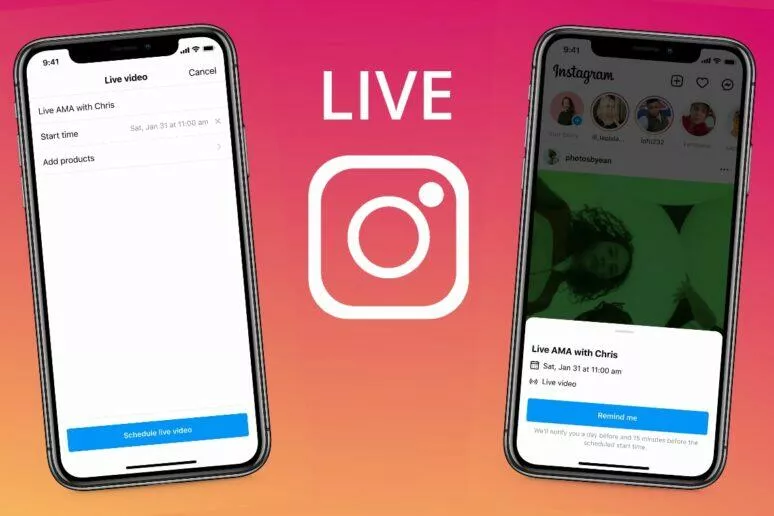 Instagram živé přenosy plánování Instagram živé přenosy plánování
