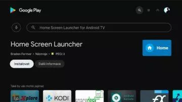 instalace Google TV do Android TV 4 Home Screen Launcher instalace