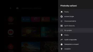 instalace Google TV do Android TV Chromecast ADB nastavení 3 Pro vývojáře