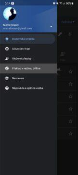 Jazyky uložené pro offline překlady menu Překladač Google triky 2