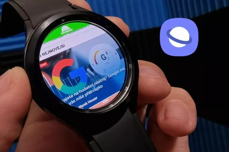 prohlížeč Samsung Internet Galaxy Watch4 prohlížeč Samsung Internet Galaxy Watch4