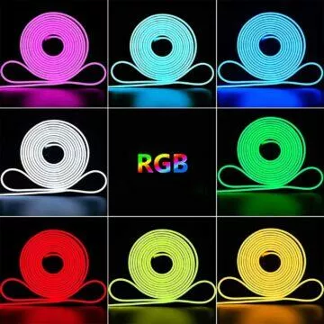 RGB neon pás trubice barvy