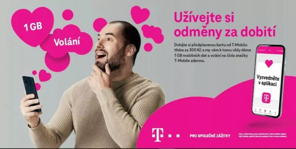 T-Mobile odměny dobití říjen 2021 1 GB