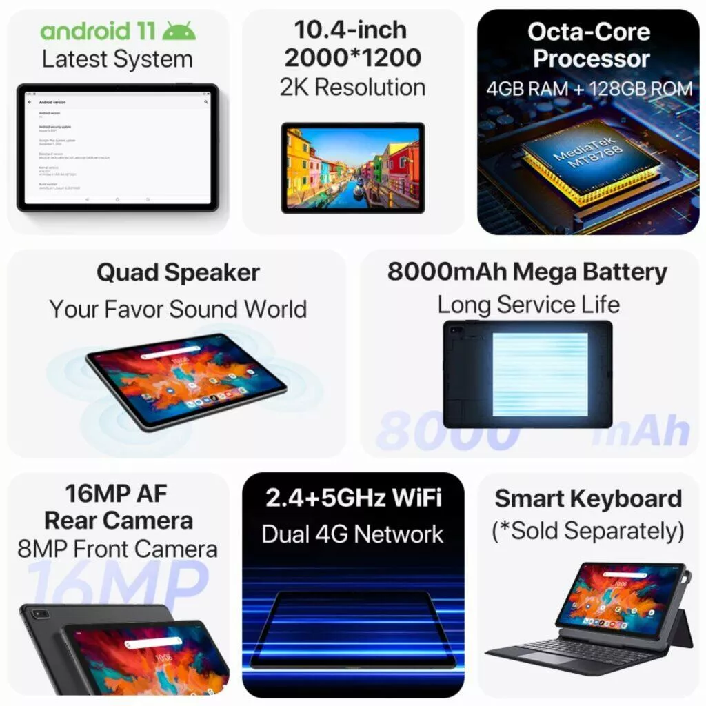 UMIDIGI A11 Tab parametry