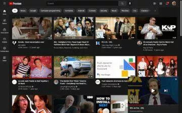 YouTube Continue watching pokračovat aplikace web