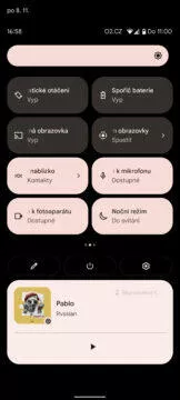 android 12 notifikační centrum