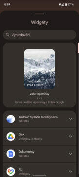 android 12 widgety