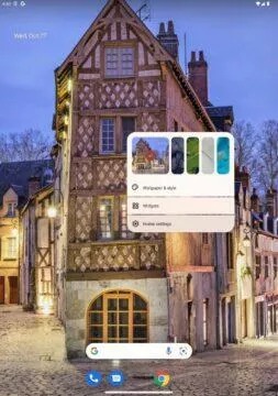 Android 12L novinky obyčejné mobily rychlý výběr tapety
