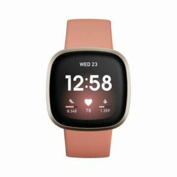 chytré hodinky dárek do 6000 Kč Fitbit Versa 3 růžová