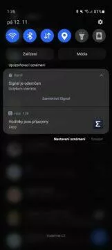 efektivnější aplikace Signal tipy zámek obrazovky 4 informace