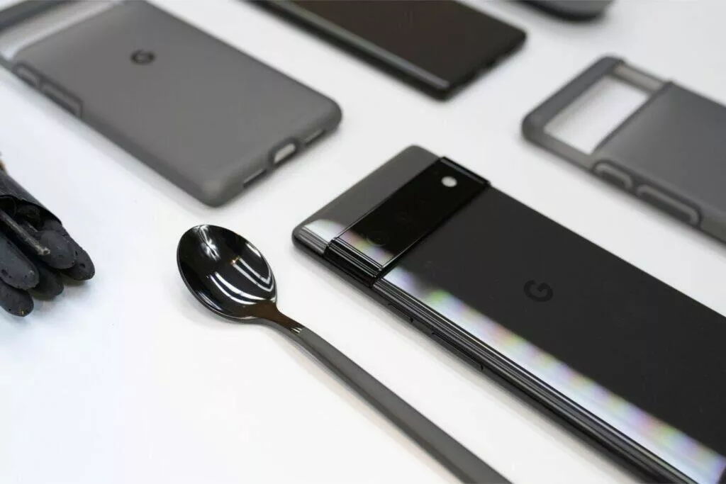 Google Pixel 6 barvy design lžička