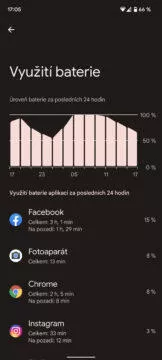 google pixel 6 výdrž baterie