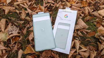 google pixel 6 zelené pouzdro obal v listech