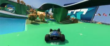 Huawei MateView GT 34 monitor test screenshot Trackmania