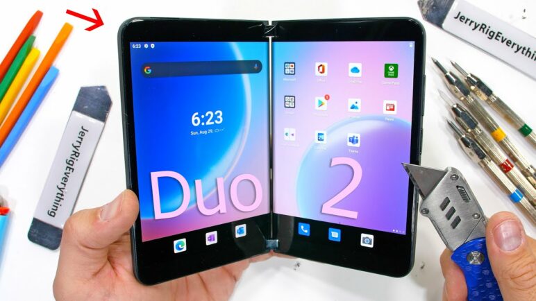 Microsoft Duo 2 Durability Test! - There's one big problem...