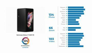 Samsung Galaxy Z Fold3 no teste DxOMark