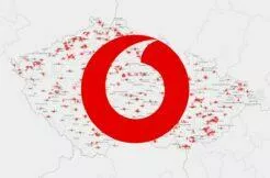 Vodafone 5G coverage of the Czech Republic signal half