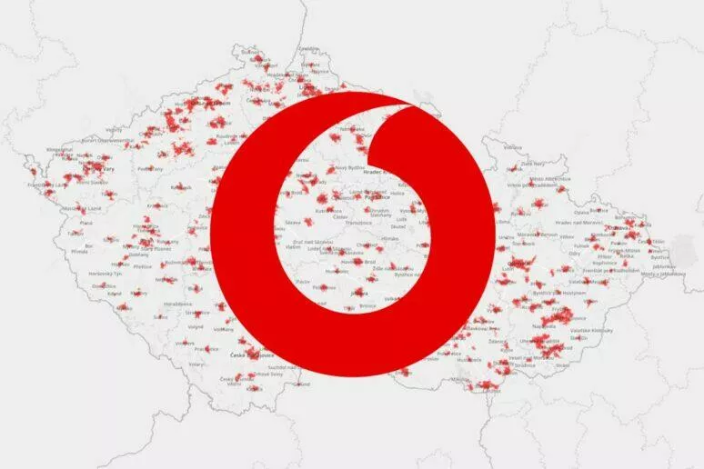 Vodafone 5G pokrytí ČR signál polovina Vodafone 5G pokrytí ČR signál polovina
