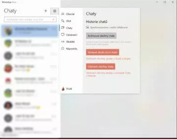 WhatsApp Beta Windows 10 11 aplikace instalace návod 5 nastavení chaty