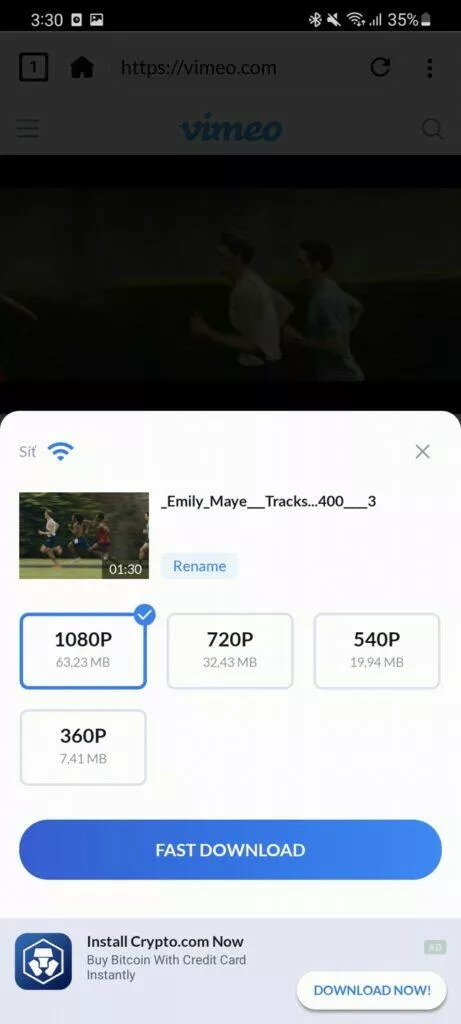 Android Facebook Twitter Instagram video stahování vimeo stahování