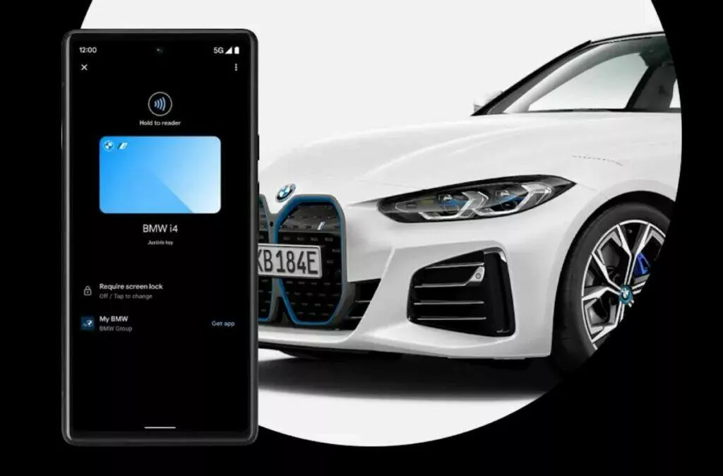 Android odemykání auta Google digital car key BMW ČR