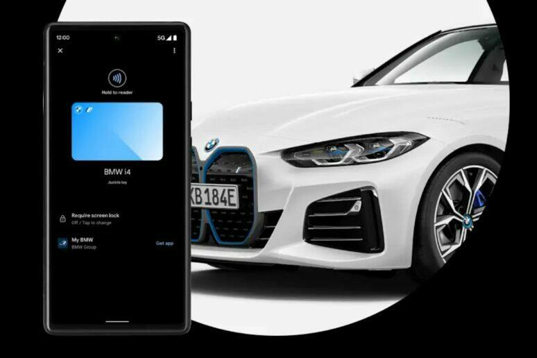 Android odemykání auta Google digital car key BMW ČR
