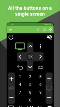 Android TV Remote hlavní karta