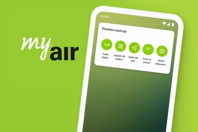 aplikace My Air widget aplikace My Air widget