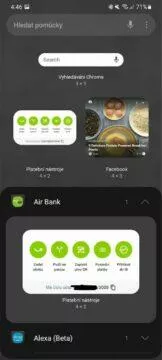 My Air widget preview