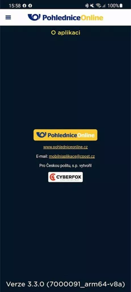 aplikace Pohlednice Online 3D VR známky verze