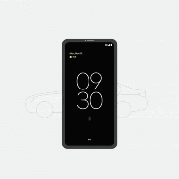 Google Android novinky 12 2021 odemykání auta digital car key