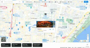 Google Mapy nový spodní panel dock web