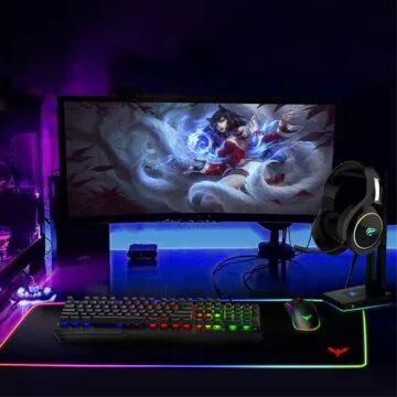 Herní drátová klávesnice a myš HAVIT RGB