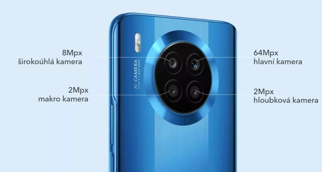 Honor 50 Lite ČR fotoaparáty