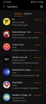 Huawei Zdraví aplikace AppGallery nabídka 2