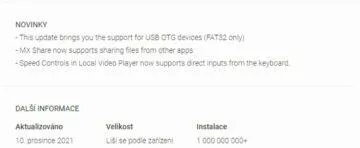 MX Player přehrávání USB OTG MX Player přehrávání USB OTG