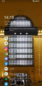 Niagara Launcher Material Youn Android 12 ukázka 1