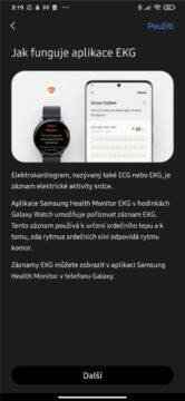 Samsung Galaxy Watch4 EKG tlak 3 EKG vysvětlení