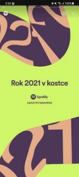 Spotify rok 2021 v kostce Spotify 2021 Wrapped 2 příběh
