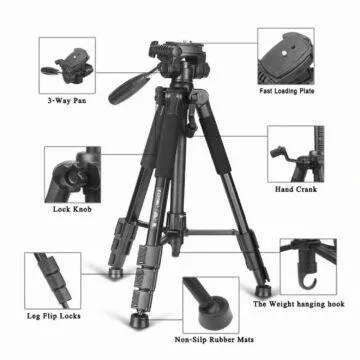 Stativ Zomei Tripod Z666 detaily