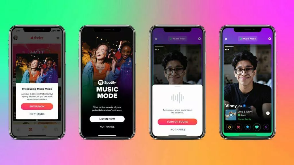 Tinder Spotify Music Mode Anthem hymna hudba ukázka Tinder Spotify Music Mode Anthem hymna hudba ukázka