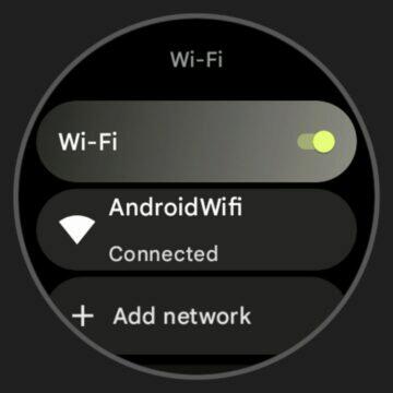 Wear OS 3 čistý systém Wi-Fi