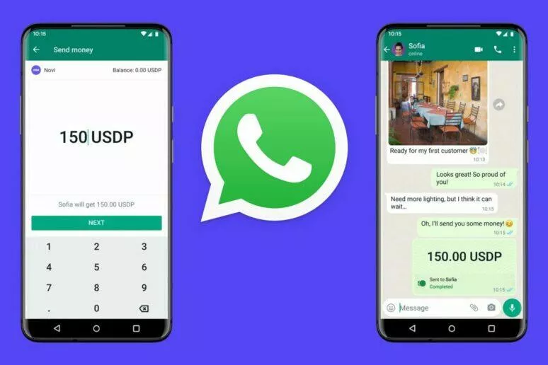 WhatsApp peněženka Novi WhatsApp peněženka Novi
