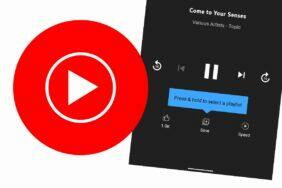 YouTube Music nové ovládání hudby LIstening controls widget tlačítka