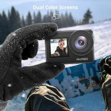 akční kamery AliExpress AKASO Brave 7 přední displej