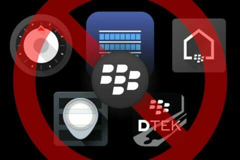 Blackberry aplikace Obchod Play ukončení