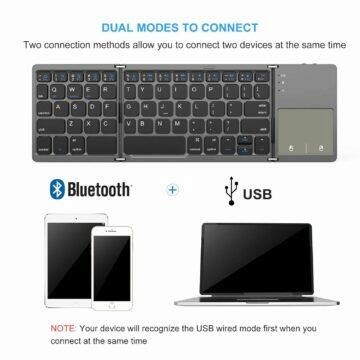 Bluetooth klávesnice Jelly Comb připojení