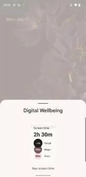 Google digitální rovnováha widget digital wellbeing nabídka