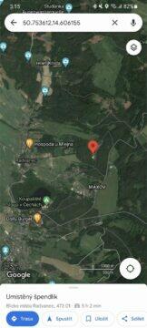Google Mapy nelegální malba Modlitba Sloup v Čechách