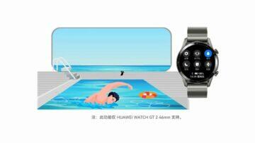 Atualização do Huawei Watch GT 2 Drenar água com um botão